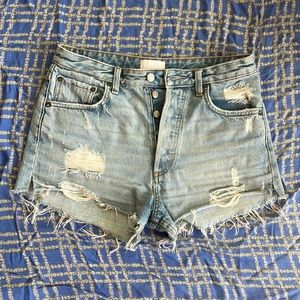 Boyish Cody in Getaway color distress jeans shorts
